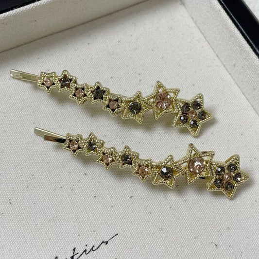 Rhinestone Barrettes Side Clip Bangs Broken Clip