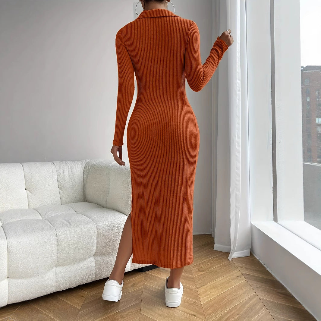 Knitted Slim Fit Dress For Women