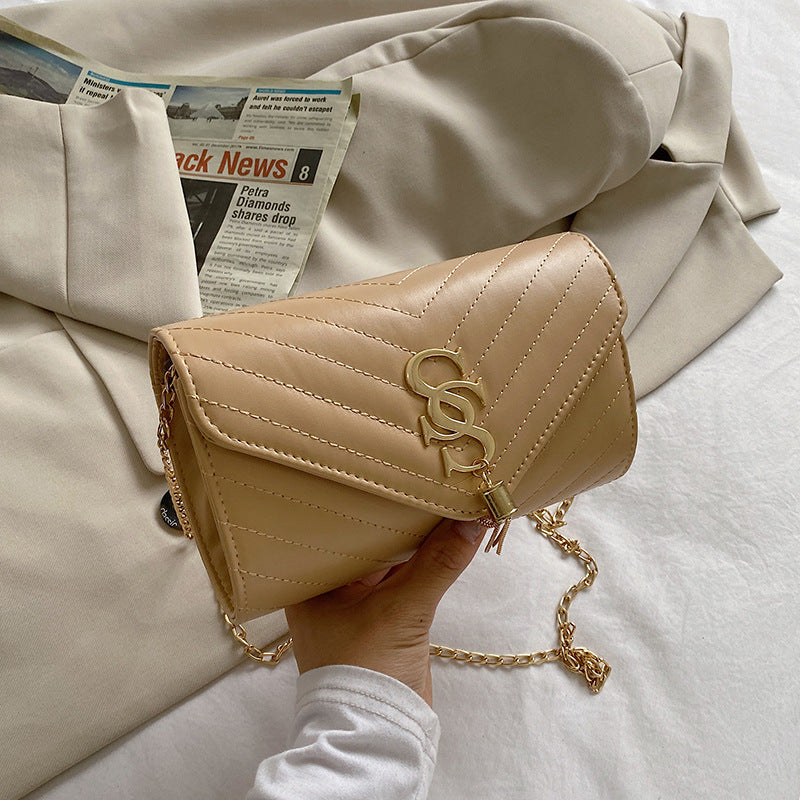Kæde Crossbody Fashion Bogstav Frynset Tote Taske