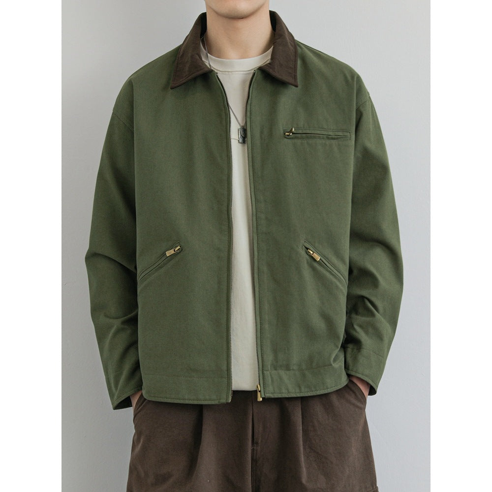 American Workwear Retro Lapel Jacket