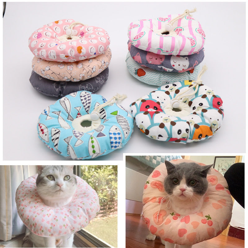 Elizabethan Ring Cat Anti-bite, Anti-lick And Anti-scratch Soft Headgear