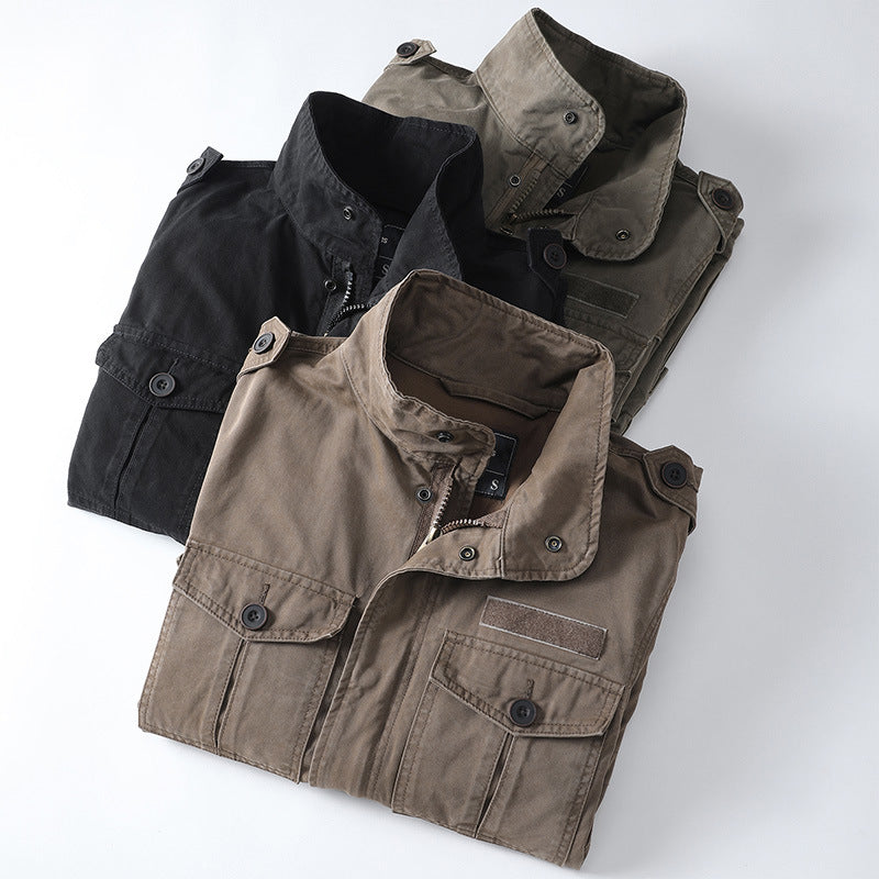 Casual Youth Jacket Loose Zip Men's Coat