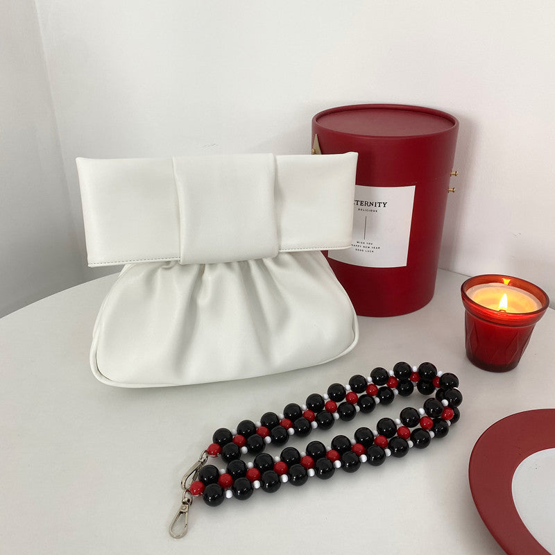 Design Pleated Pearl Women's Bag