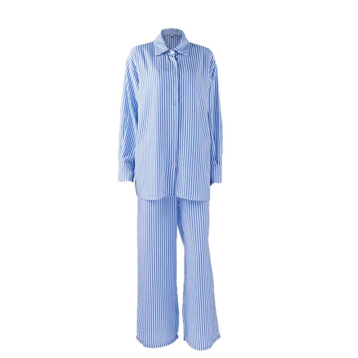 Soft Skin-friendly Womens New Striped Three-piece Set