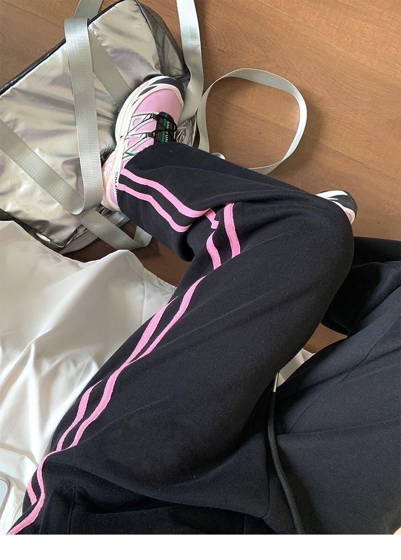 Women's Fashion Striped Casual Wide-leg Pants