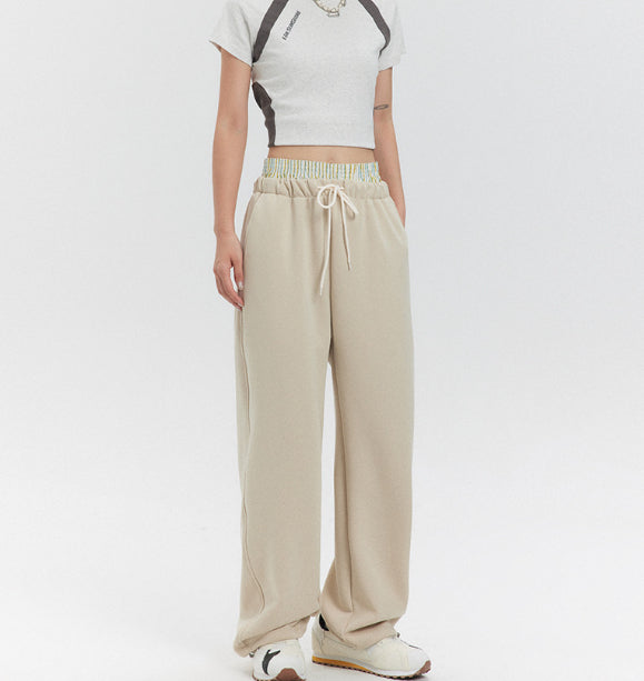 Retro 3D Cutting Casual Sweatpants Men And Women
