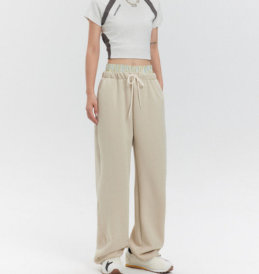 Retro 3D Cutting Casual Sweatpants Men And Women