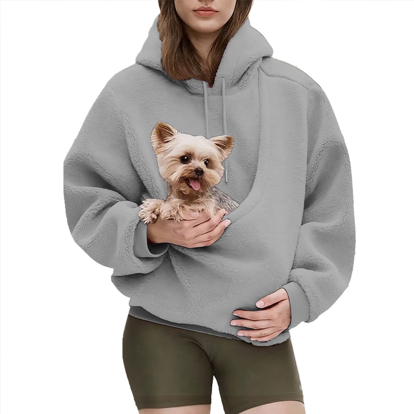 New Women's Loose Plaid Pullover Fleece Sweatshirt