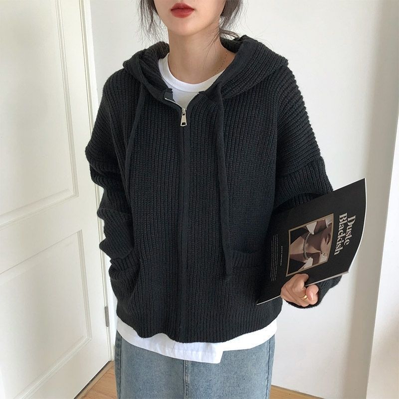 Sweater Coat Comfortable Retro Double Pockets