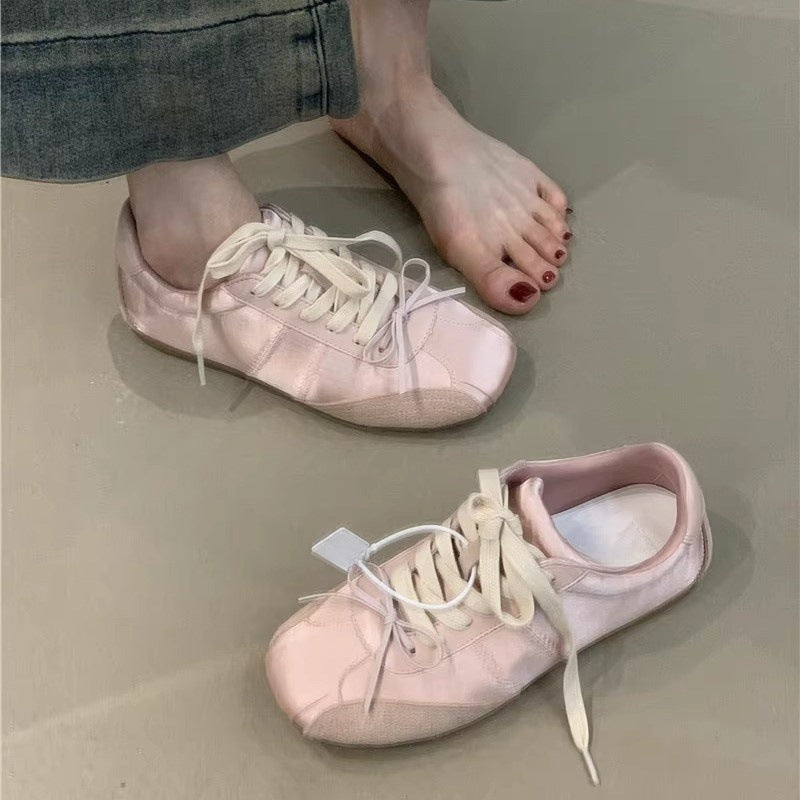 Girlish Style Bow White Sneaker Women