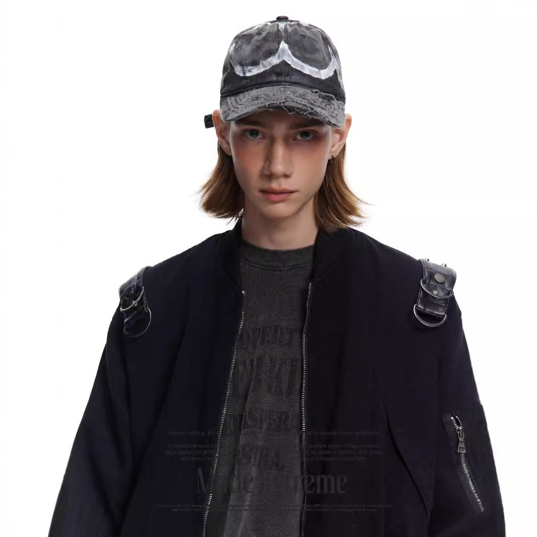 Functional Profile Structure Camouflage Jacket Shoulder Strap Design Sense