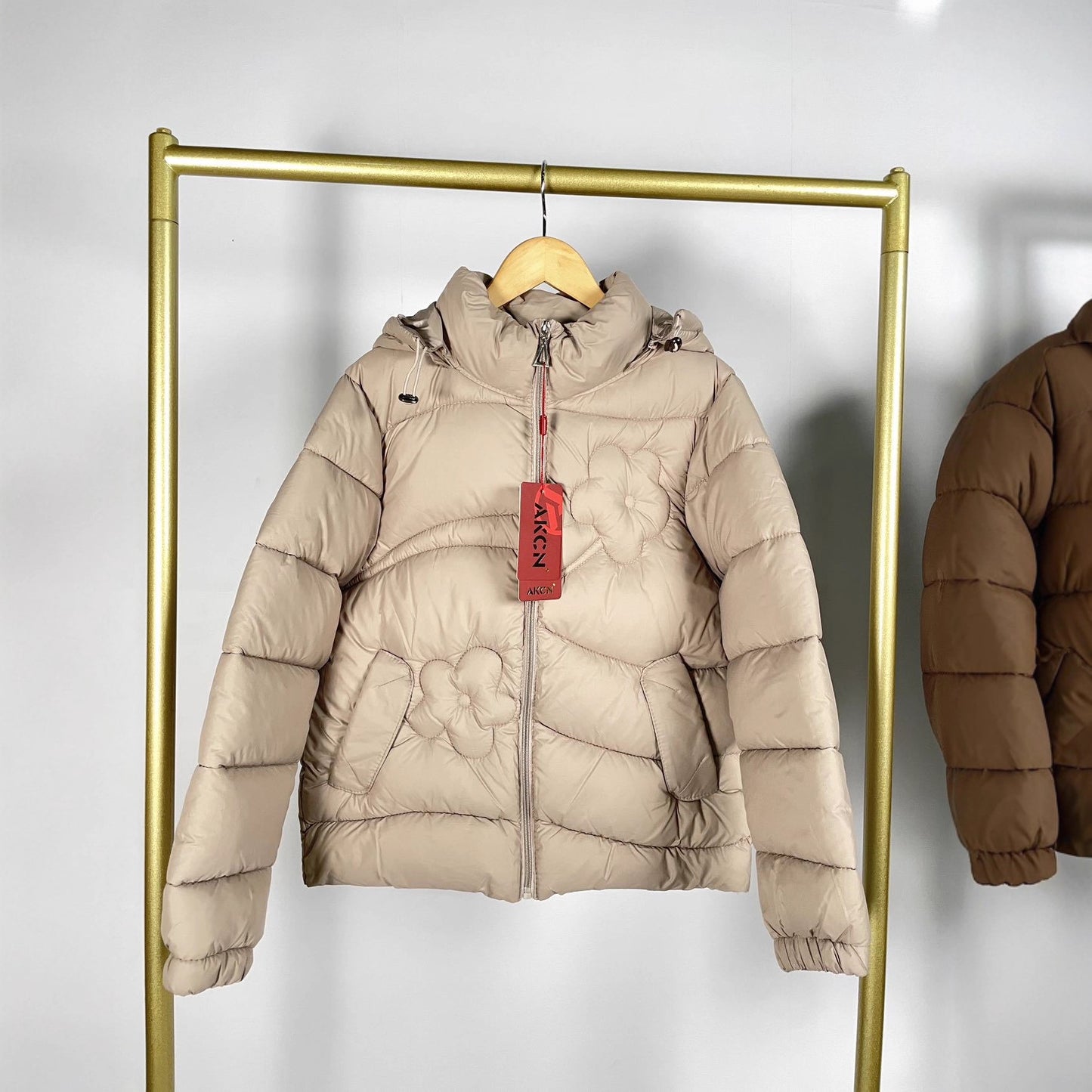 Fleece-lined Thick Mid-length Down Cotton-padded Jacket