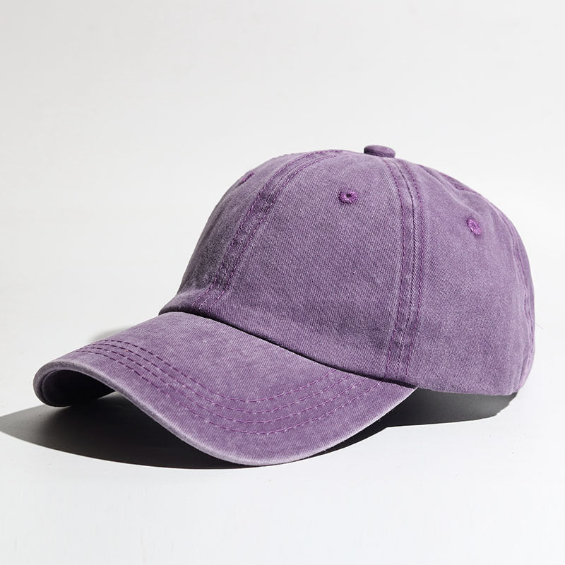 Washed Cotton Curved Brim Outdoor Sports Ladies Summer Sun Hat