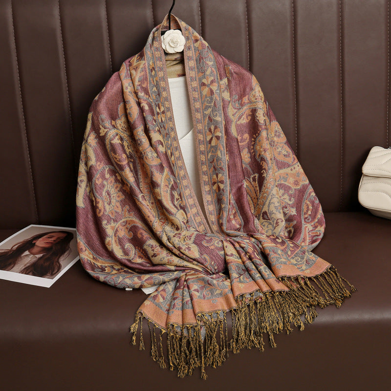 Jacquard Outerwear Women's Shawl Spring And Summer