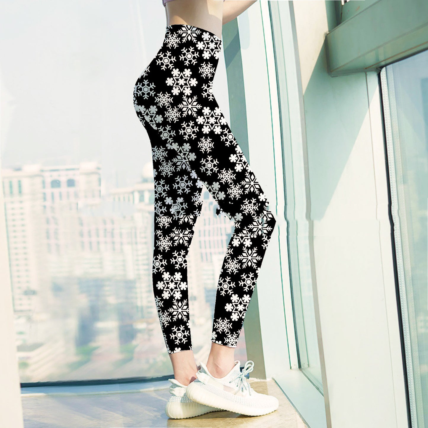 New Christmas Leggings Personalized Printing Yoga