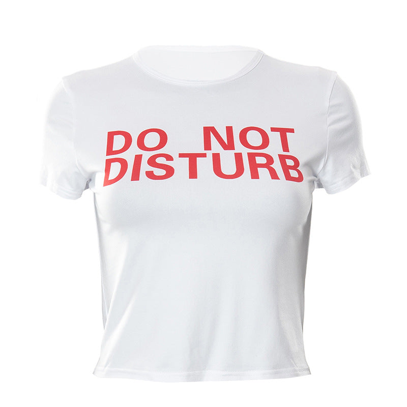 Summer New Round Neck Pullover Print Short-sleeved T-shirt