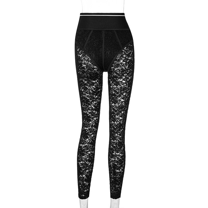 Lace Fight Receiving Waist Tight-fitting Hip Pants