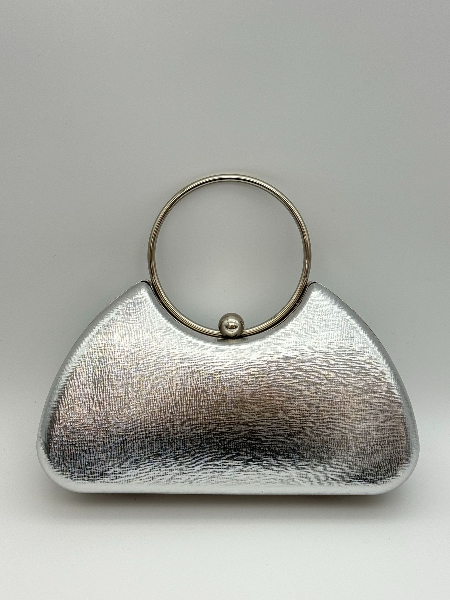 Aftenclutch og håndtaske til kvinder, minimalistisk håndtaske med metalramme, modetaske til fest