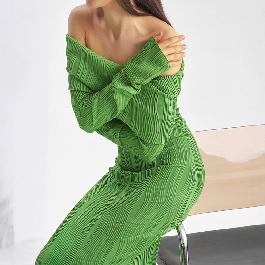 Sexy Off Shoulder Knitted Dress For Women