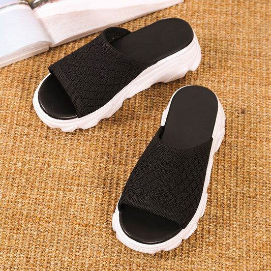 Women's Home Platform Low Heel Sandals And Slippers