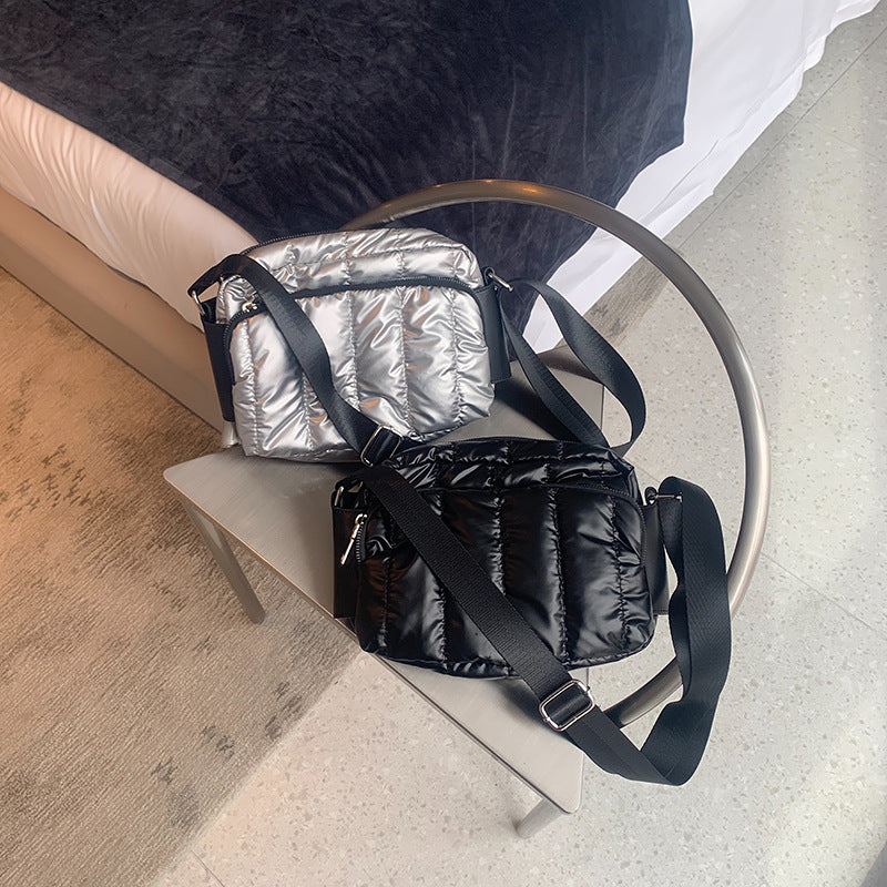 Down One Shoulder Small Waterproof Small Square Bag