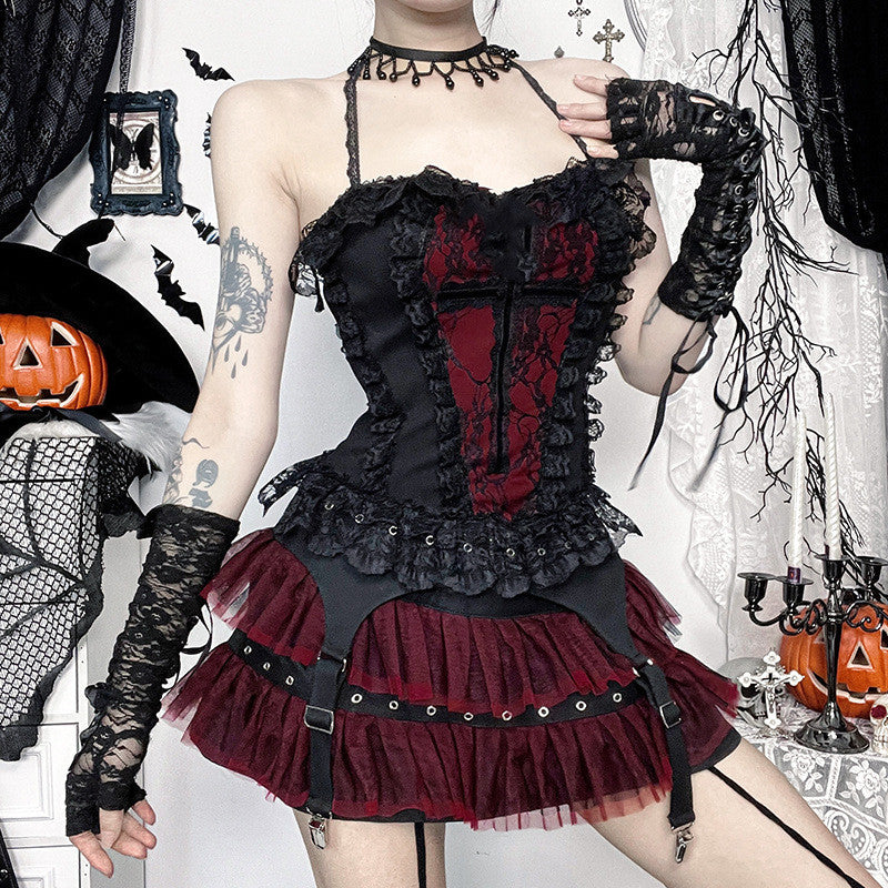 Women's Mesh Black Swan Ballet Skirt