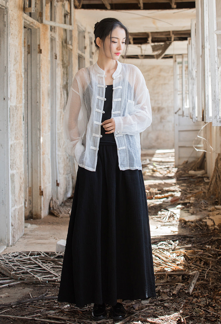 Double-layer Cotton Stone Washed Skirt Travel Leisure