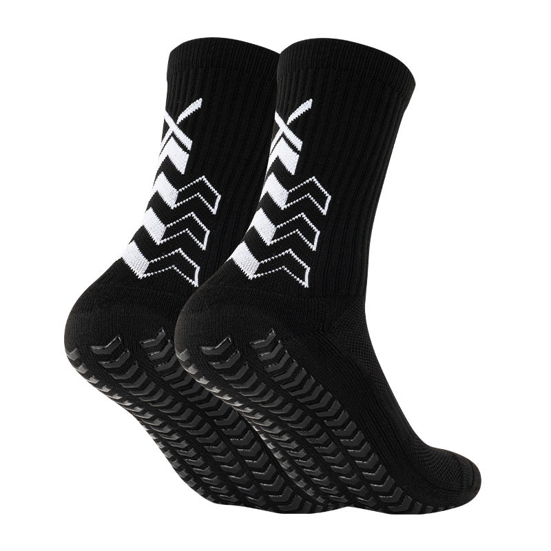 Thickened Middle Arrow Dispensing Towel Bottom Long Tube Non-slip Socks