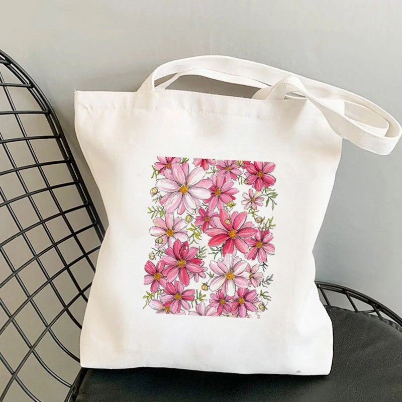 Printed Canvas Personalized One Shoulder Women's Fashionable Handbag