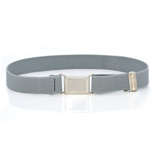 Boys And Girls Elastic Band Monochrome Pants Belt