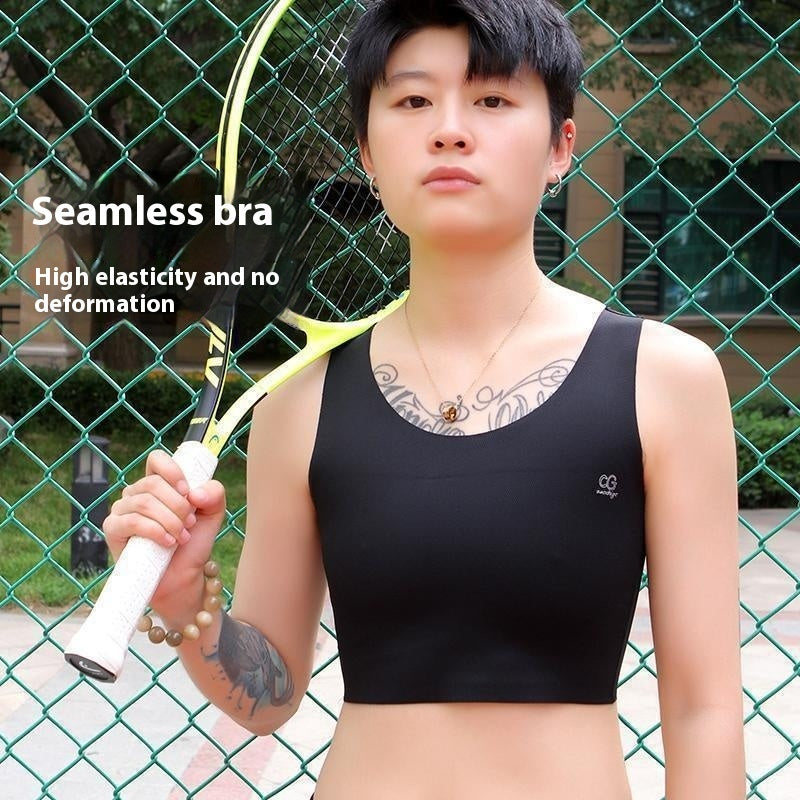 Traceless Invisible Corset Underwear Sports Anti-sagging Nude Feel