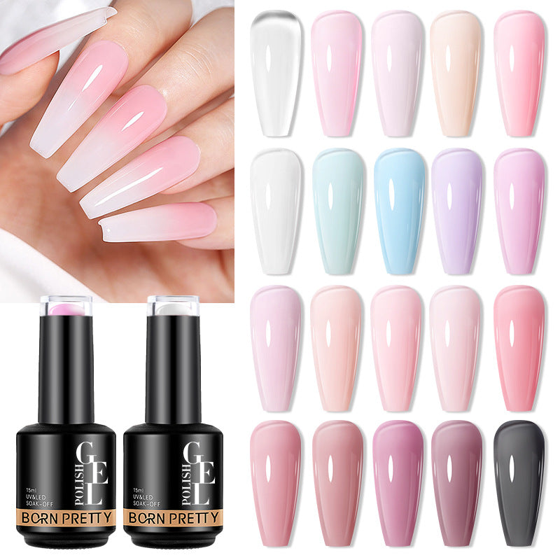 Nail Color Powder Transparent Function Phototherapy Plastic