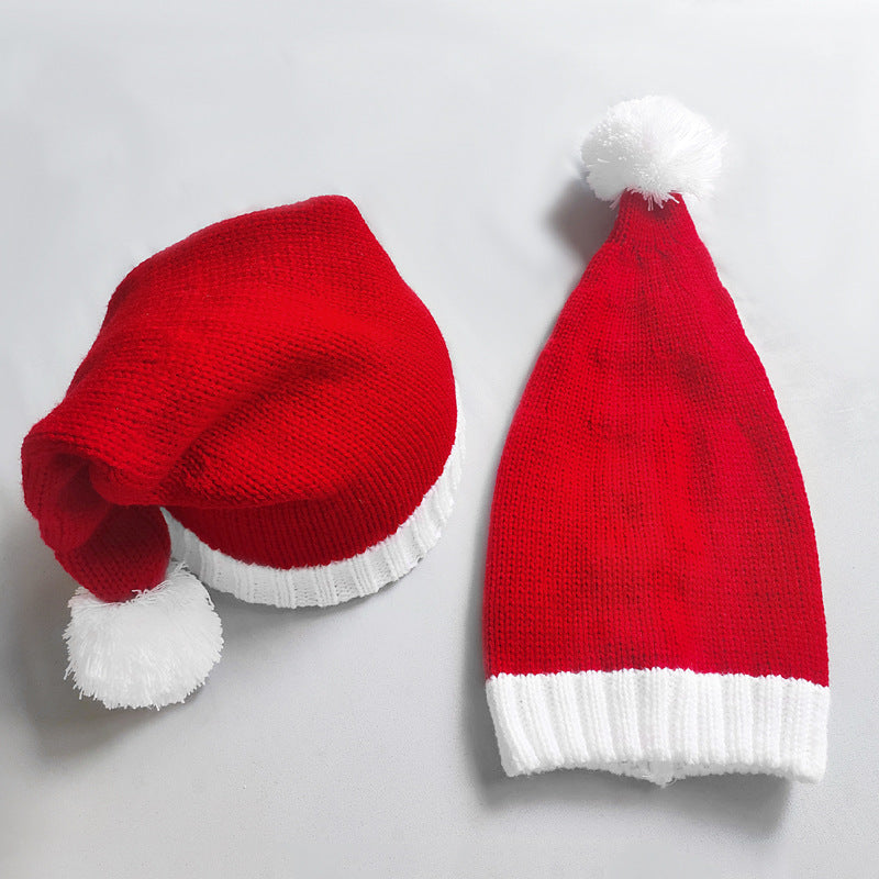 Christmas Warm Fur Ball Knitted Hat