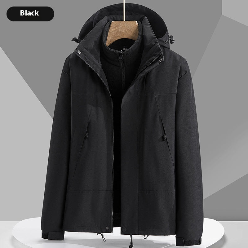 Hættetrøje Windbreaker Unisex Modstandsdygtig Jakke Med Lynlås Og Farveblokke Med Lommer Vandafvisende Overtøj Til Kvinder Mænd Tøj