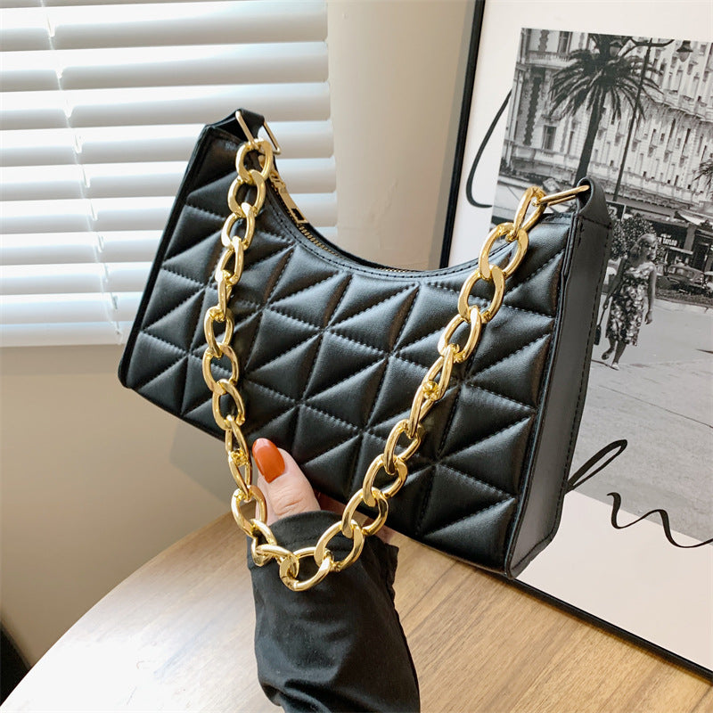 Women's Chain Handheld One Shoulder Small Square Bag