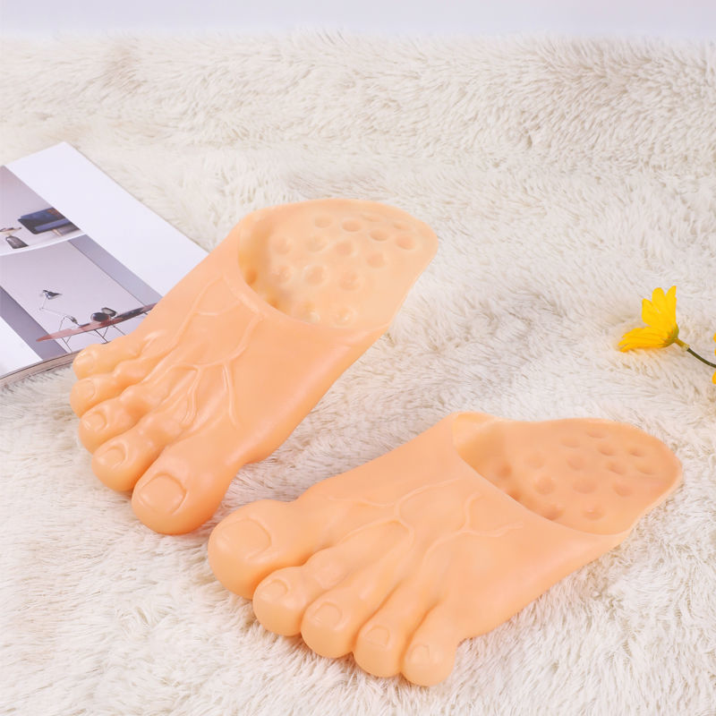 Funny Creative Slippers Men's And Women's Toe Shoes Big Feet