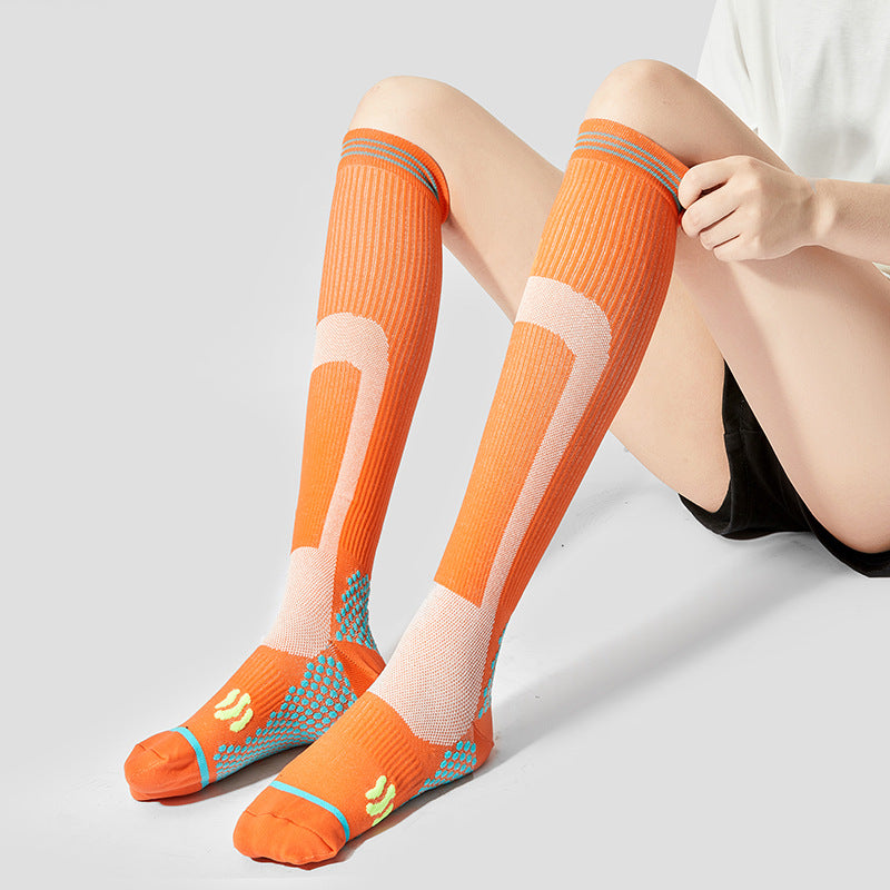 Fitness Sports Compression Socks Female Calf Yoga Towel Massage