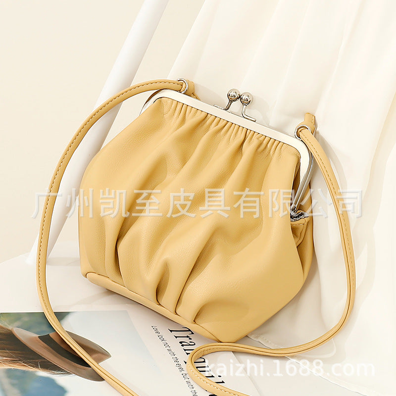 Pleated Fashion Shoulder Women's Cross-body Bag