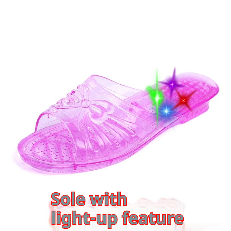 Glitter Crystal Slippers Transparent Non-slip Surprise Birthday Gift