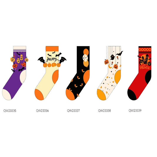 Halloween Cartoon Creative Men's And Women's Mid-calf Socks