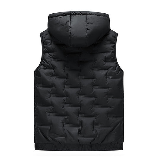 Men's Vest Hooded Thickened Autumn And Winter Leisure Fashion Waistcoat