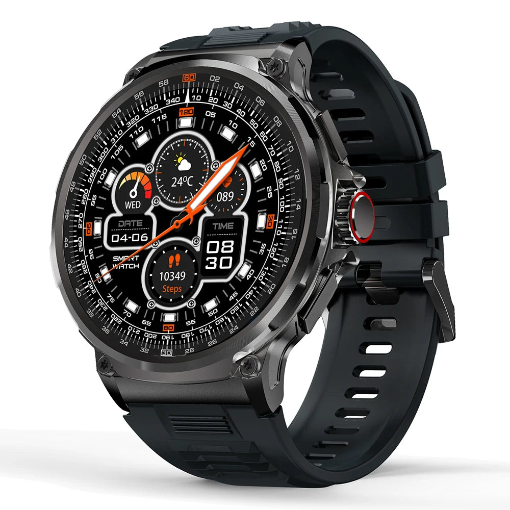 1.85 Inch HD Display Smart Watch for Men Make Answer Call 710Mah Battery Heart Rate Blood Pressure Business Style Smartwatch