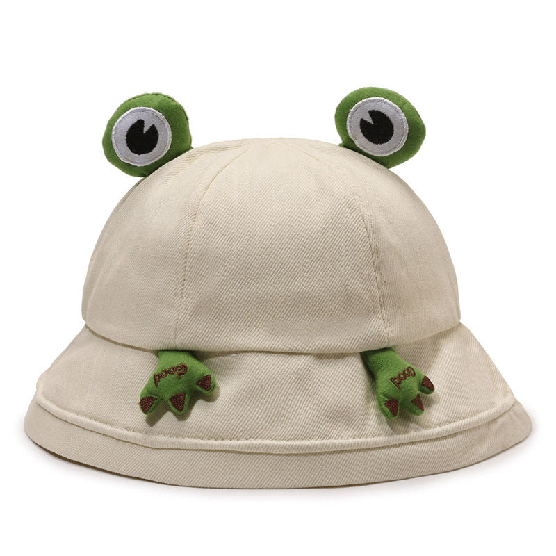 Cute Cartoon Frog Female Fisherman Hat
