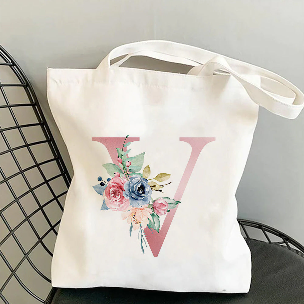 Printed Single Shoulder Folding Shopping Bag