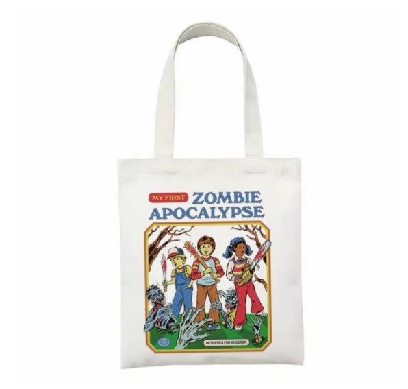Printed Canvas Bag Personalized Creative Shoulder