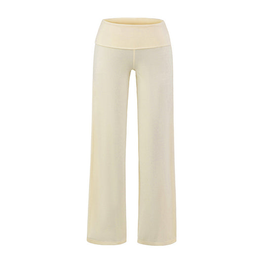Women's Waist Straight Wide-leg Pants