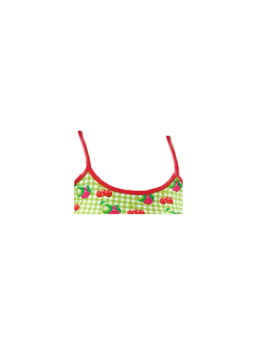 Fruit Plaid Cherry Apple Women's Vest Sleeveless Top