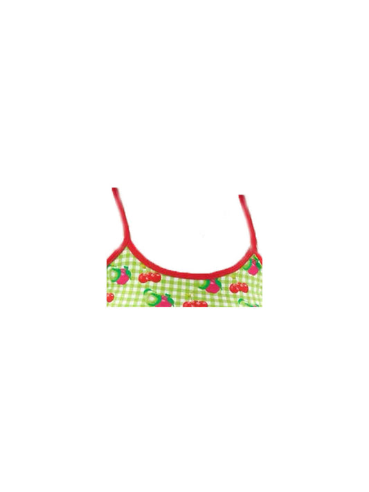 Fruit Plaid Cherry Apple Women's Vest Sleeveless Top