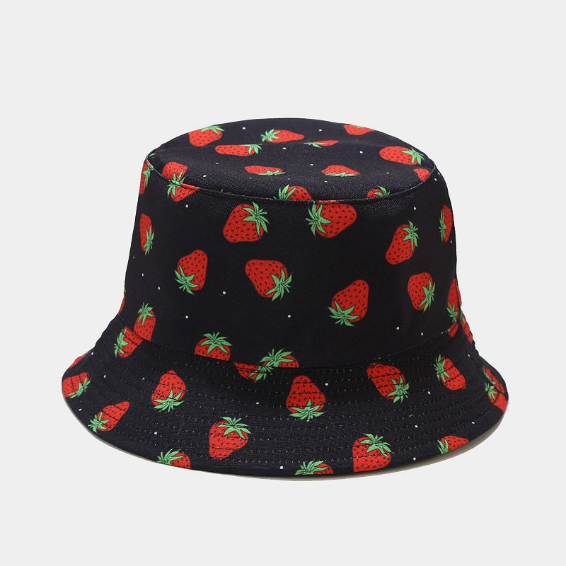 Fruit Pattern Bucket Hat Men And Women Outdoor Casual Sun Hat