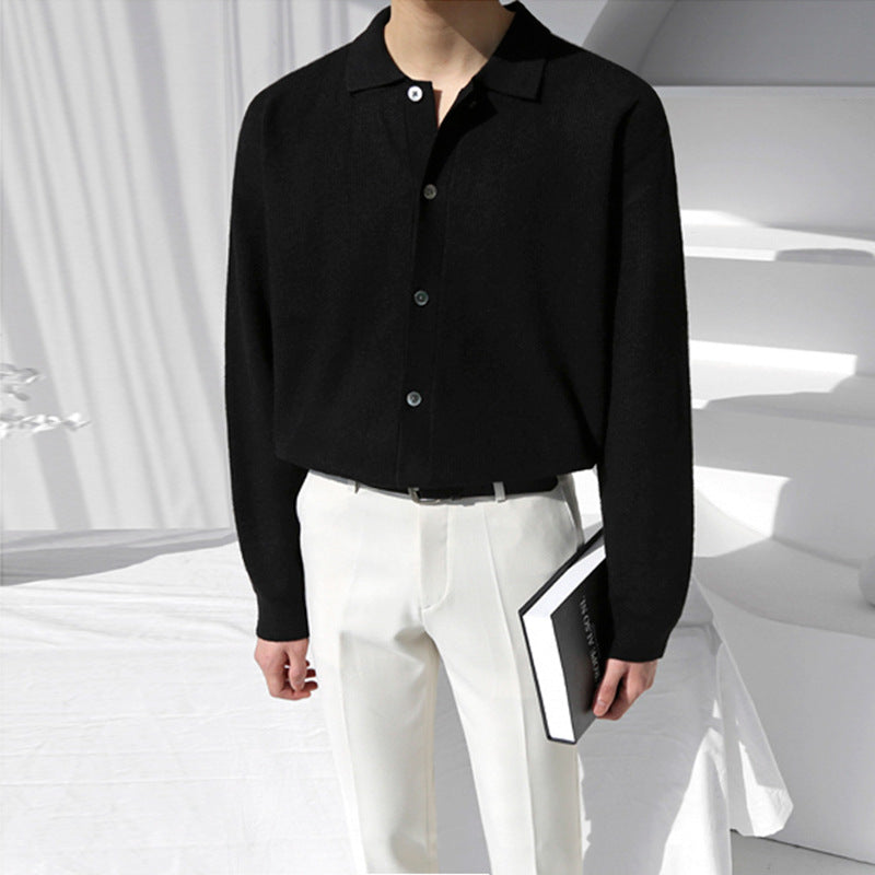 Men's Spring And Autumn Sweater Coat